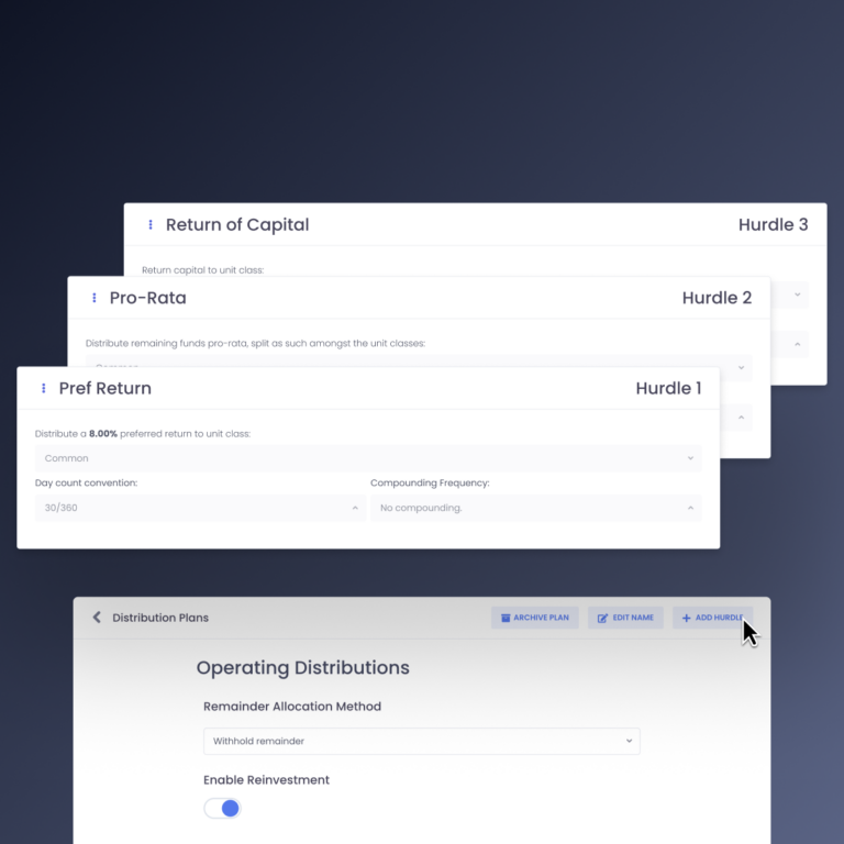 real estate waterfall distribution